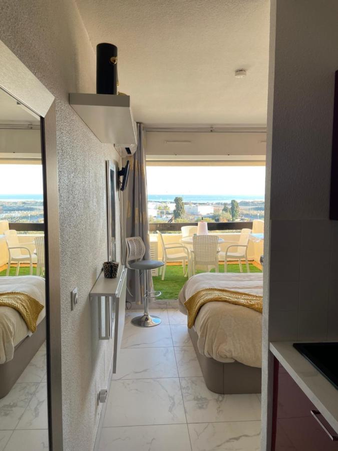 Showtime Naturiste Port Nature 6 Parking Prive Clim Ascenseur Vue Mer Agde Eksteriør billede