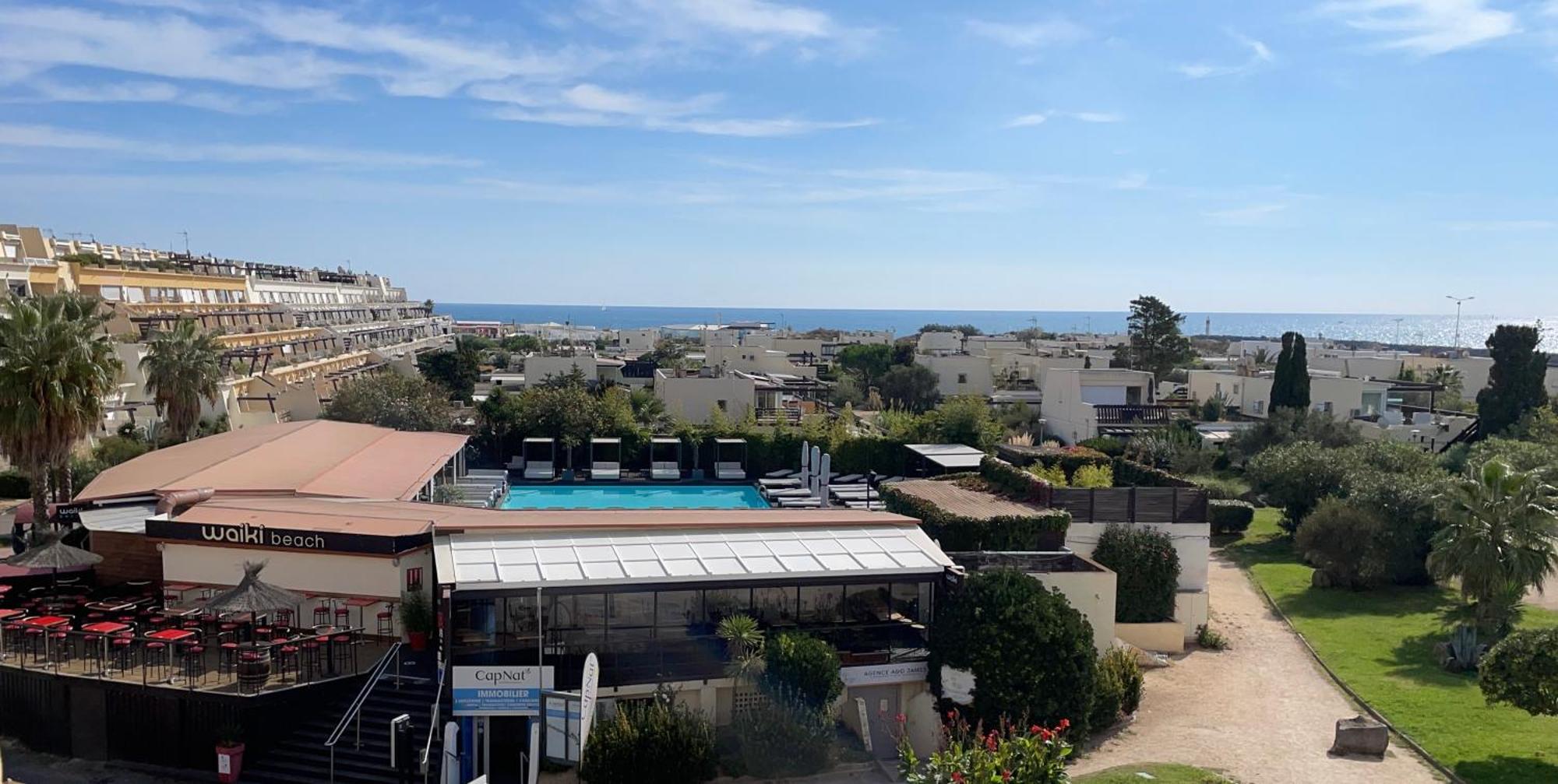 Showtime Naturiste Port Nature 6 Parking Prive Clim Ascenseur Vue Mer Agde Eksteriør billede